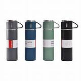 TERMO  DE ACERO INOXIDABLE CON TAZAS