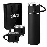 TERMO  DE ACERO INOXIDABLE CON TAZAS