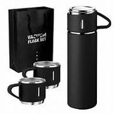 TERMO  DE ACERO INOXIDABLE CON TAZAS