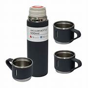 TERMO  DE ACERO INOXIDABLE CON TAZAS