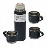 TERMO  DE ACERO INOXIDABLE CON TAZAS